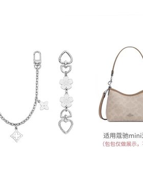 适用于coach蔻驰mini流浪包装饰延长链改造迷你加长链条肩带配件