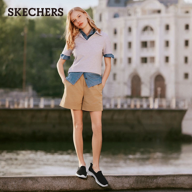 Skechers斯凯奇2025新款夏季女一脚蹬健步鞋休闲鞋散步妈妈鞋透气,淘宝优惠券,粉丝福利购,淘宝优惠卷