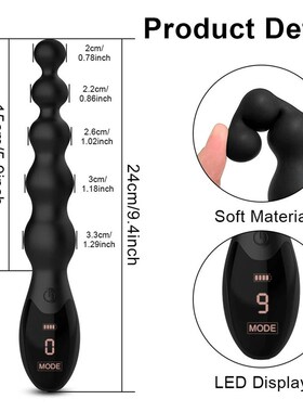 Anal Beads Butt Plug for Adult Men Women Anal Vibrator Male