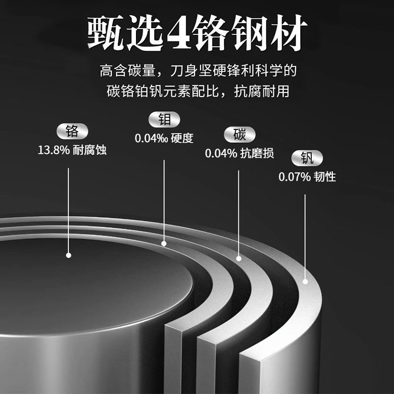 王麻子菜刀家用正品官方旗舰店厨师专用锋利切片刀商用厨房斩切刀