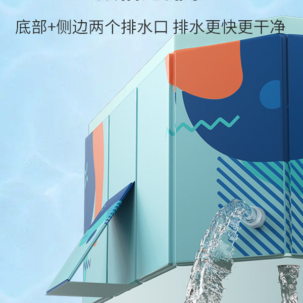 游泳池加厚耐磨充气泳池户外免充气可折叠戏水池儿童家用水池 - 图2