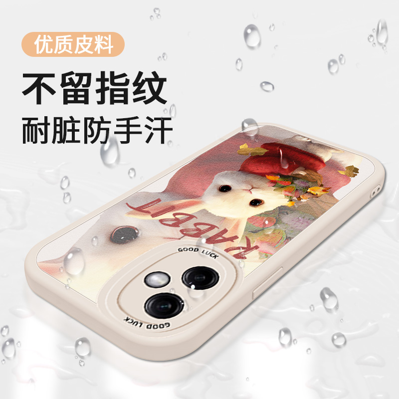 兔子适用oppoK11的手机壳OPPO K11X小羊皮Pro硅胶por可爱PJC110保护套女款5G带挂绳opopk全包oppk防摔opk软壳-图2