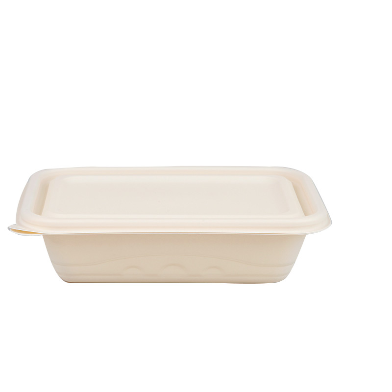 一次性可降解玉米淀粉餐盒圆碗外卖打包盒分格可微波饭盒商用带盖 - 图3