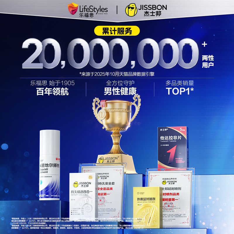 杰士邦米诺地尔搽剂5%男士防脱生发增发密发育发液官方旗舰店正品 杰士邦米诺地尔搽剂5%男士防脱生发增发密发育发液官方旗舰店正品