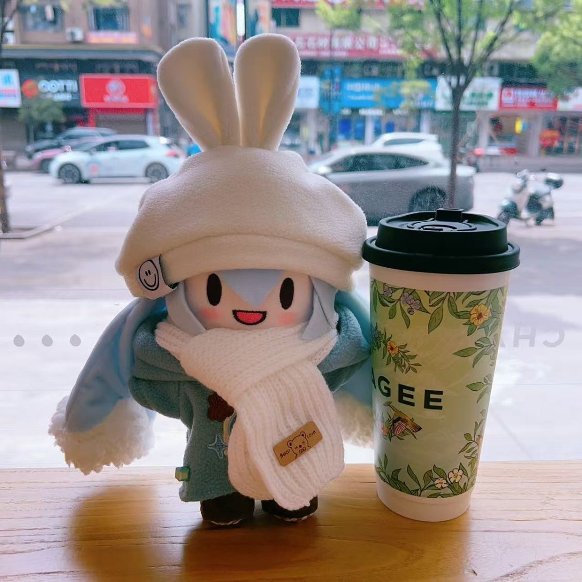 初音未来棉花娃娃miku毛绒fufu公仔套装女生女孩生日礼物小玩偶 - 图1