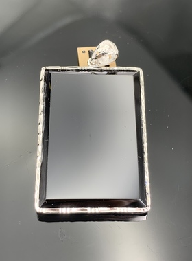 墨西哥黑陨石雷公墨黑陨石切割吊牌无事牌护你周全庇佑人生