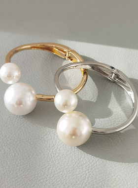 跨境热销爆款夸张手镯蛇链弹力珍