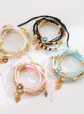 跨境热销欧美手工串珠时尚眼睛手