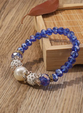 跨境甜美可爱串珠手链女田园休闲