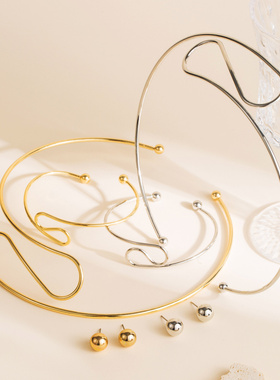 12354跨境不规则几何首饰套装简