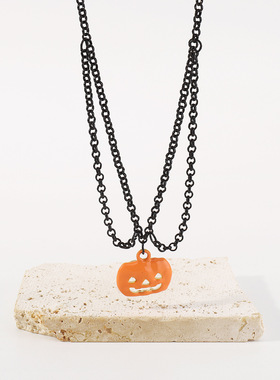 欧美跨境个性项饰万圣节滴油南瓜