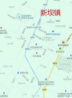 扬中市行政区划地图2025高清定制城市交通卫星影像办公会议室挂图