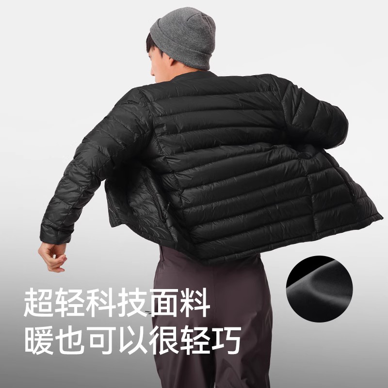 伯希和户外排骨羽绒服女800蓬鹅绒防风男轻薄登山外套冲锋衣内胆