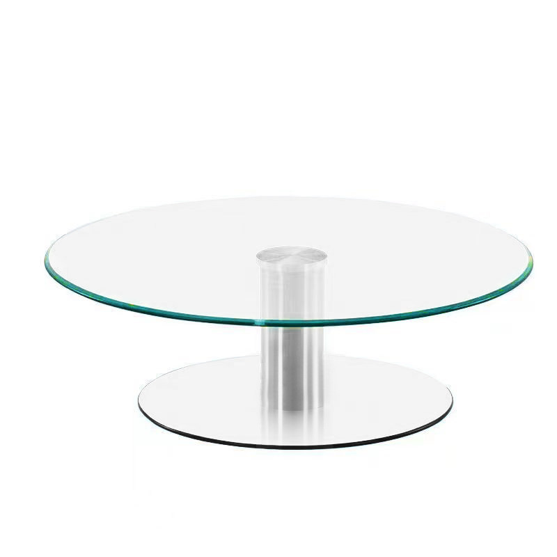 餐桌二层转盘钢化玻璃加高转盘饭店酒水展示台圆桌茶几家用旋转台,淘宝优惠券,粉丝福利购,淘宝优惠卷