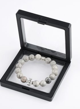 地图石十字花串珠手链