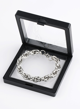 不掉色麻花编织设计钛钢手链