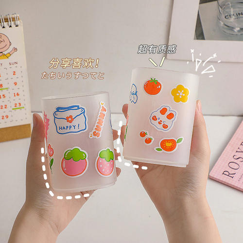 圆形磨砂笔筒简约风格桌面收纳筒大容量办公学生文具杂物收纳盒 - 图0