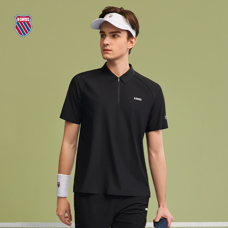 KSWISS盖世威polo衫男夏季凉感翻领针织时尚百搭休闲T恤1010023,淘宝优惠券,粉丝福利购,淘宝优惠卷