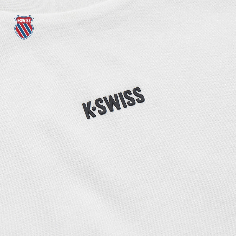 KSWISS盖世威女T恤夏季潮流简约百搭休闲时尚舒适圆领短袖199948,淘宝优惠券,粉丝福利购,淘宝优惠卷