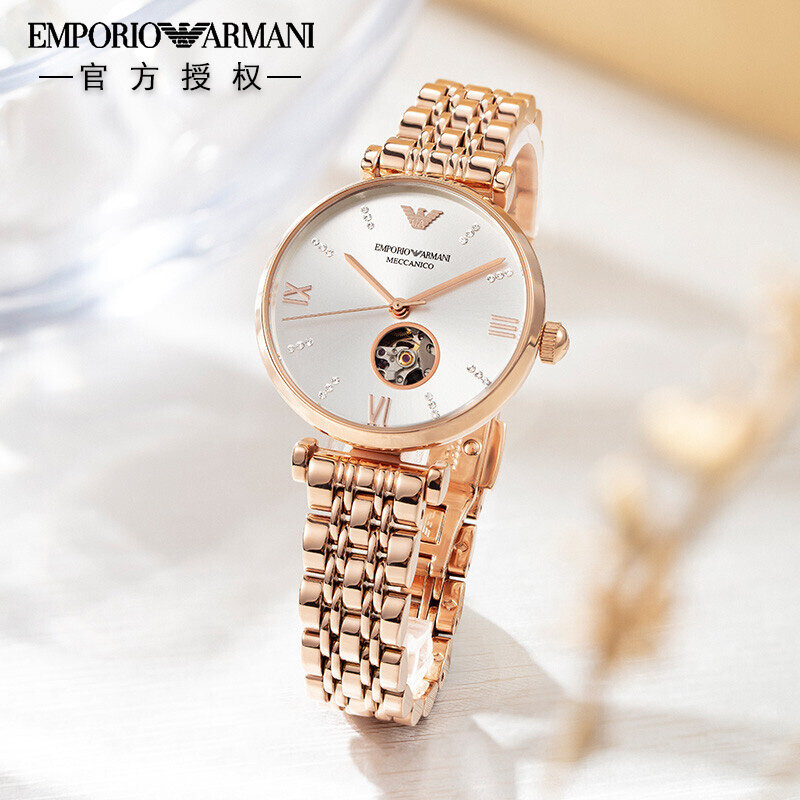 armani阿玛尼满天星石英女士机械表 阿玛尼秉文欧美腕表