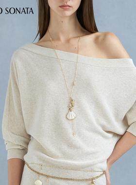 Cello Sonata25春夏新款  金色海洋贝壳项链