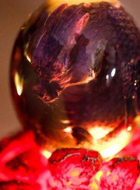 发光熔岩龙蛋哈利波特恐龙蛋树脂琥珀创意摆件周边生日儿童节礼物