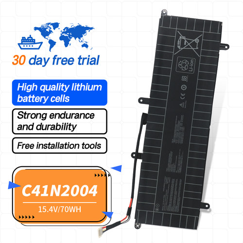 适用于于华硕ZenBook Duo 14 UX482 UX4100E UX482EA UX482EG UX482EAR C41N2004 内置笔记本电池 - 图0