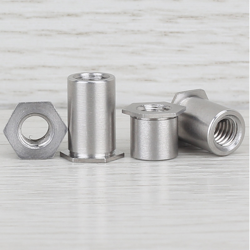 304不锈钢通孔压铆螺母柱板压件SOS-3.5M4 M4*x3x4x5x8x10x12x22 - 图0