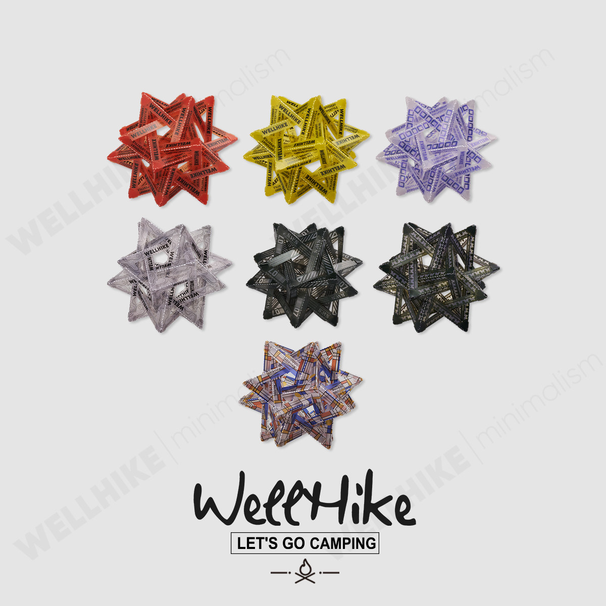 WELLHIKE水晶灯罩金平糖户外露营氛围折叠彩色38灯GZ灯配件材料包,淘宝优惠券,粉丝福利购,淘宝优惠卷