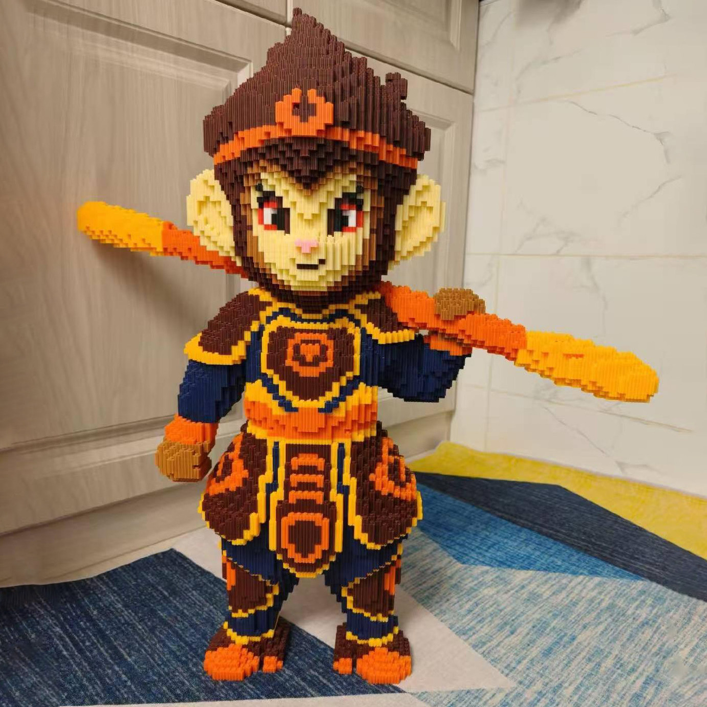 孙悟空齐天大圣西游记益智积木玩具摆件手工拼装礼物男女儿童拼图,淘宝优惠券,粉丝福利购,淘宝优惠卷