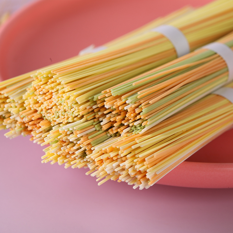 U细直面儿童面条果蔬粒粒碎碎蝴蝶面无添加盐送宝宝婴幼儿辅食谱