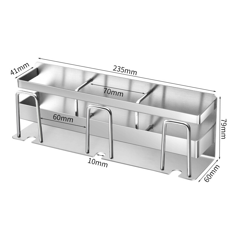 北欧风吸壁式牙刷架牙膏置物架壁挂洗漱牙刷洗漱杯多功能收纳杯架