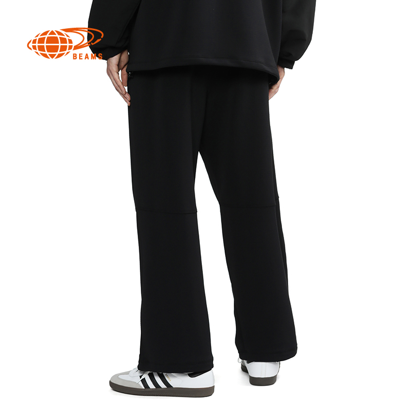 BEAMS男装宽松直筒裤长裤2024夏季新款舒适简约休闲裤240221XM - 图1