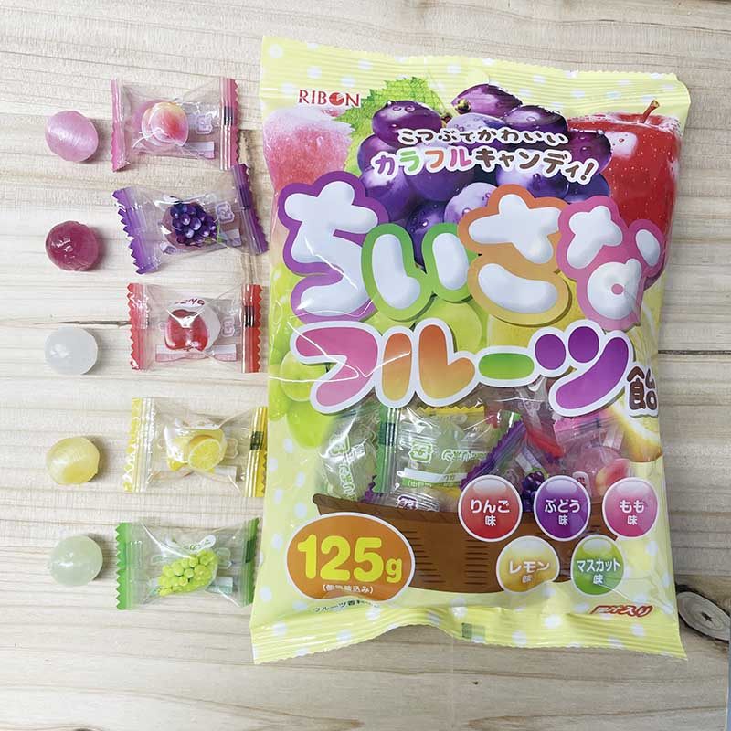 【ribon旗舰店】日本进口理本水果味糖5味什锦果汁硬糖喜糖零食,淘宝优惠券,粉丝福利购,淘宝优惠卷