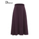 IDPAN Angora Red Skirt Winter New Fashion Commuting Temperament Versatile Knitted A-Line Umbrella Skirt for Women