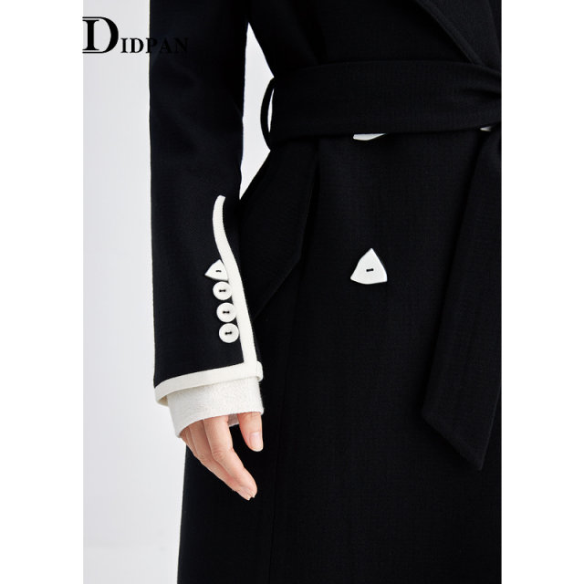 IDPAN mid-length woolen coat