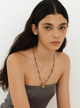 LAZYCIRCLES旋涡爱心项链