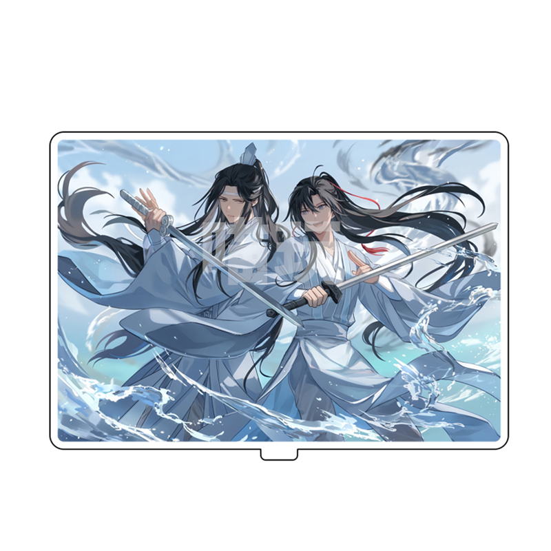 魔道祖师周边立牌日版蓝忘机魏无羡双人摆件墨香铜臭小说同人玩具-图3