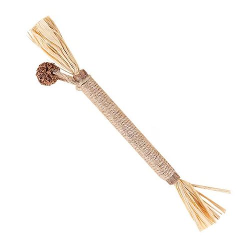 跨进专供猫啃咬逗猫棒拉菲草木天蓼虫瘿果羽毛发声逗猫棒厂家批发 - 图3