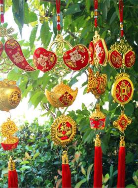 2022烫金双面贴布辣椒挂件灯笼