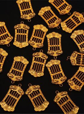 镀金塑料小算盘喜庆摆件