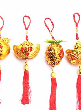 春节镀金福袋葫芦元宝挂件