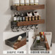 Walnut kitchen storage rack