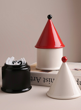 贝汉美家用高档中古风牙签盒创意高颜值牙签筒家居潮流装饰品摆件