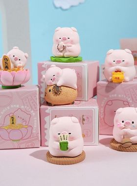 猪猪装饰品摆饰佛系摆件居家桌面