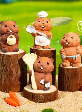 公仔田园生活系列玩偶树脂原创