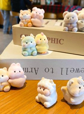 公仔贴摆件磁吸可爱六合十二生肖