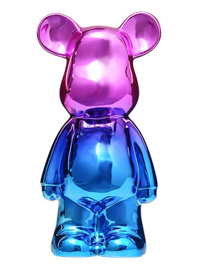 暴力熊网红摆件客厅电视酒柜装饰品搬家送礼乔迁礼物潮玩白瓷家居