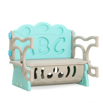 Nursery Multifunction Plastic Learning Table Combined Lockers Three-in-one Childrens Baby Table Leaning Back Chair Stool