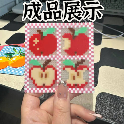 拼豆豆烘焙布半透明耐高温拼豆熨烫纸烫片隔热纸隔热布纹理加厚 - 图2